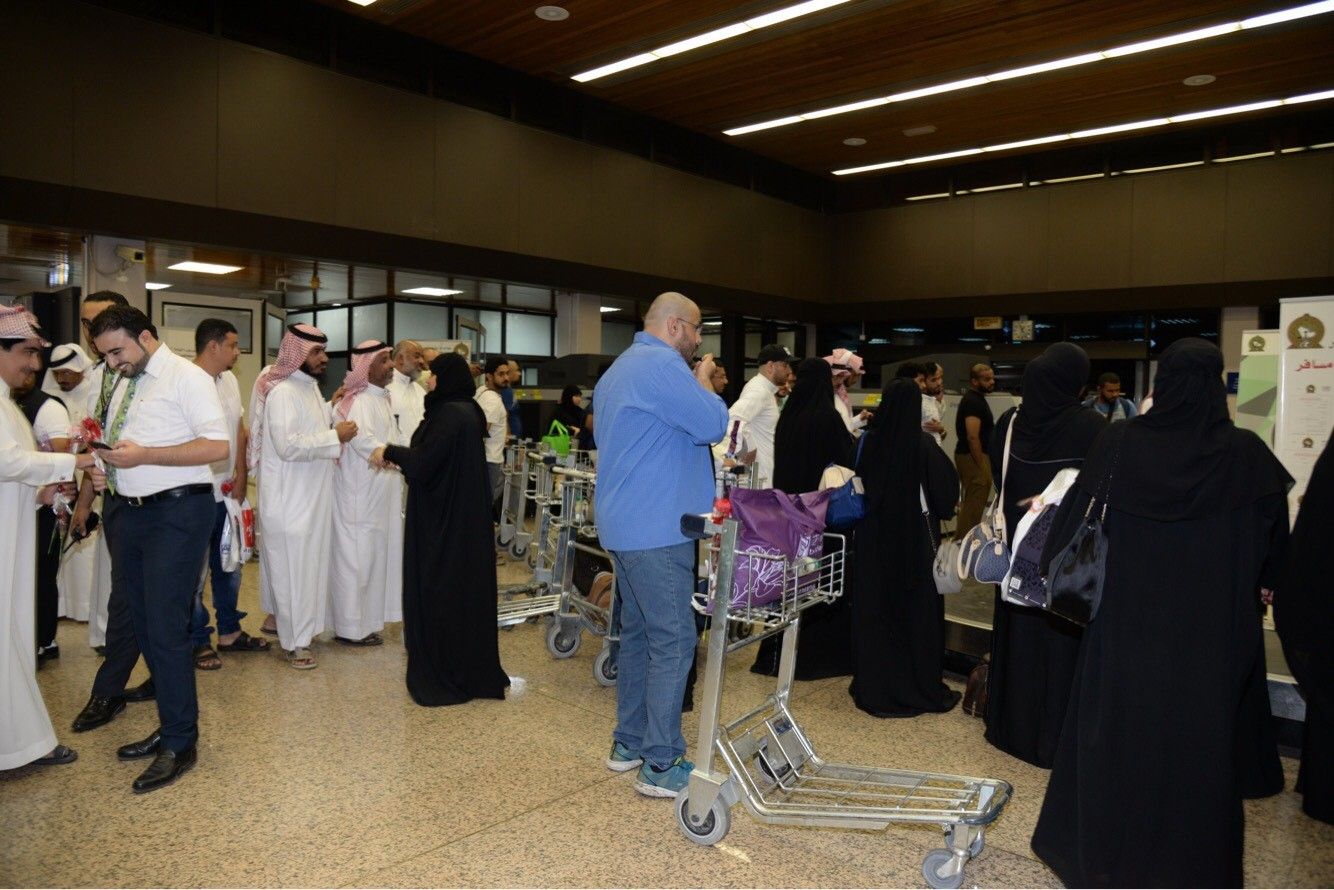 السعودية | بالصور.. هكذا تم استقبال القطريين العائدين من الحج