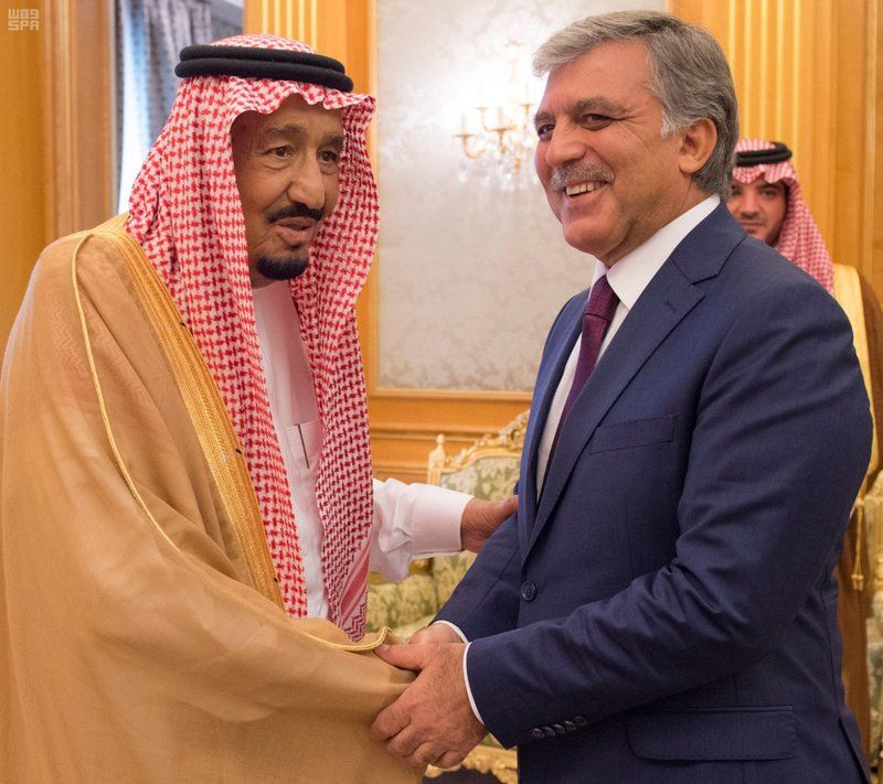 قصر السلام.. خادم الحرمين يستقبل عبد الله غول