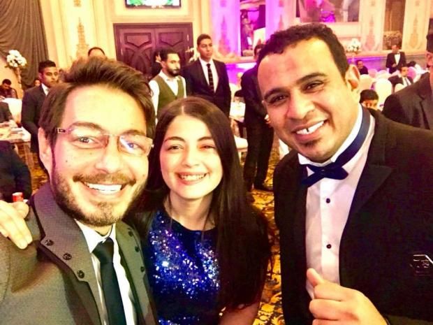 بالصور| أحمد زاهر يهنئ "ويزو" بزفافها: "كانت ليلة زي العسل"
