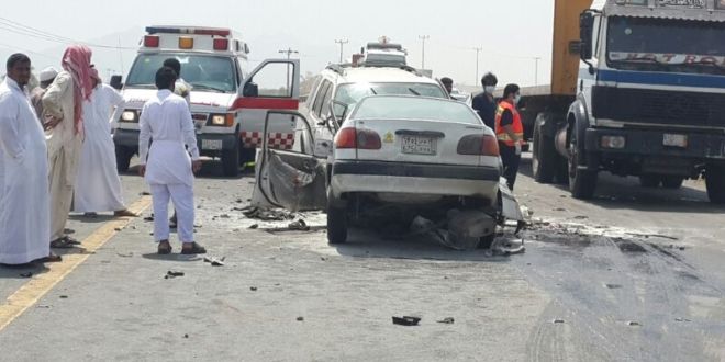 وفاة و6 إصابات في حادث مروري بجدة
