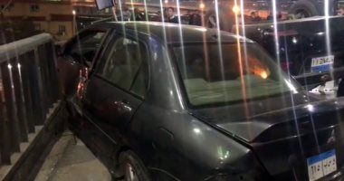 فيديو..حادث مروع فوق كوبرى أكتوبر والسبب سرعة شباب