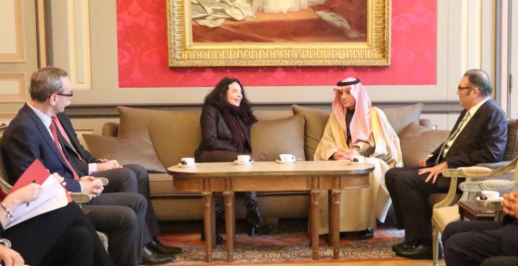 السعودية | وزير الخارجية يلتقي رئيسة مجلس الشيوخ البلجيكي