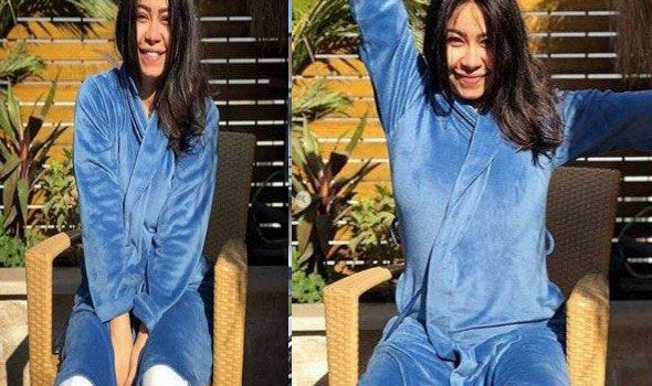 رواد مواقع التواصل يتداولون صورة لشيرين عبد الوهاب بملابس النوم