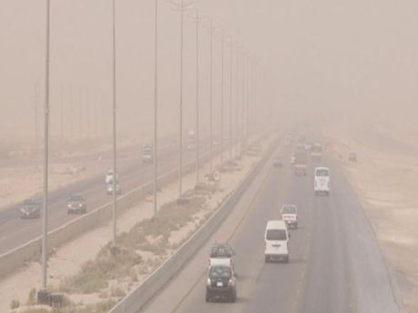 نشاط الرياح السطحية المثيرة للأتربة على بعض مناطق المملكة