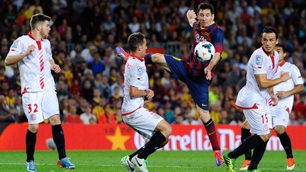 بث مباشر.. مباراة برشلونة واشبيلية في الدوري الإسباني