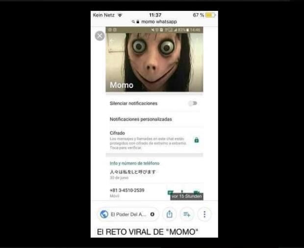 "مومو".. تحدي جديد علي "واتس أب" يسير على نهج "الحوت الأزرق"