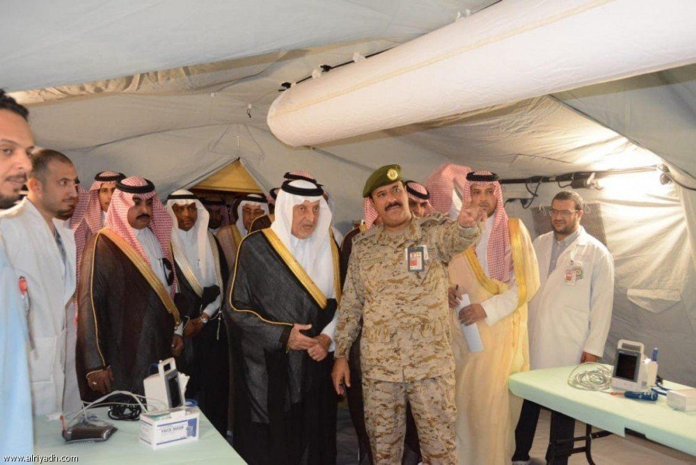 السعودية | أمير مكة يتفقد مستشفى القوات المسلحة الميداني بعرفة