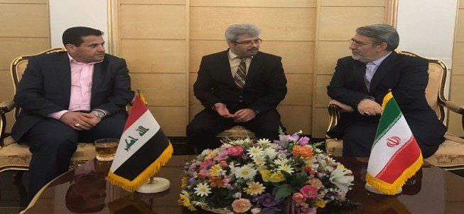 الاعرجي يستقبل نظيره الايراني في مطار بغداد الدولي
