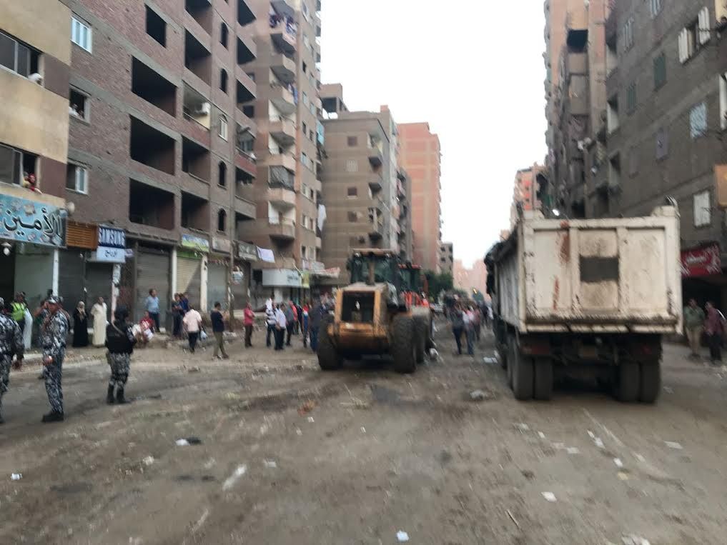 صور.. مدير أمن الجيزة يقود حملة لإزالة التعديات بشوارع العمرانية