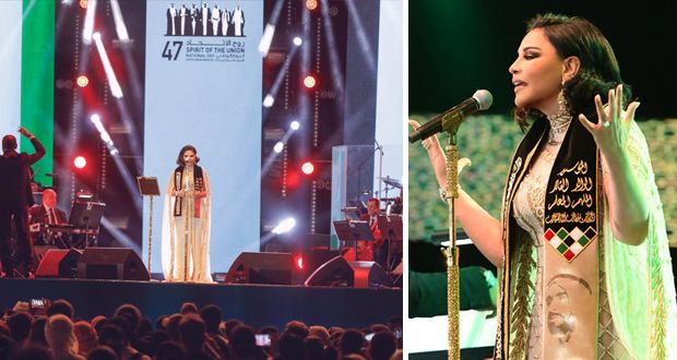 أحلام تتألق في أضخم حفلات اليوم الوطني 47 لدولة الإمارات