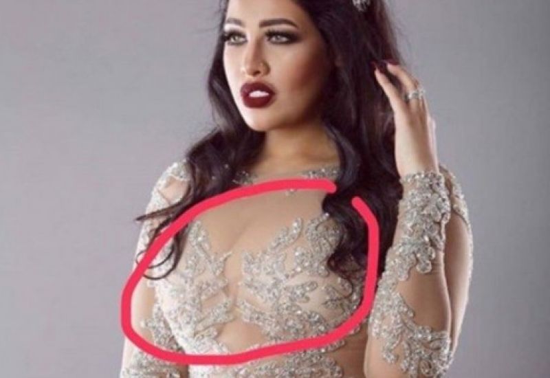 ​روزانا اليامي .. على خطى رانيا يوسف بفستان فاضح !!