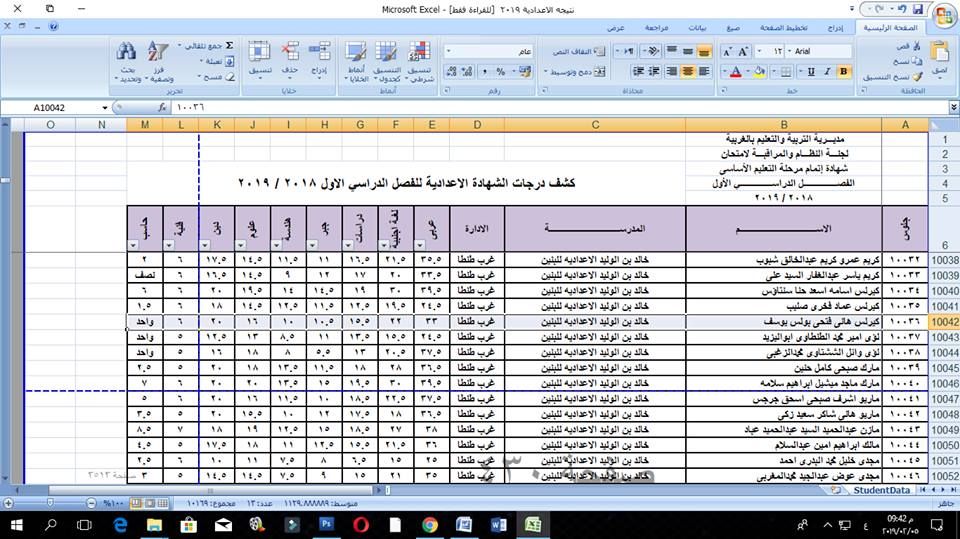 عاجل ظهرت الآن نتيجة الشهادة الإعدادية محافظة الغربية برقم الجلوس فقط