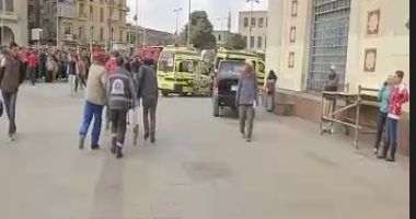 بث مباشر ..حادث قطار محطة رمسيس بالقاهرة