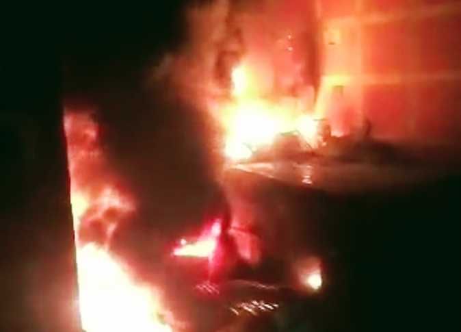 إصابة 28 شخصًا في حريق هائل بمصنع ألبان غرب الإسكندرية
