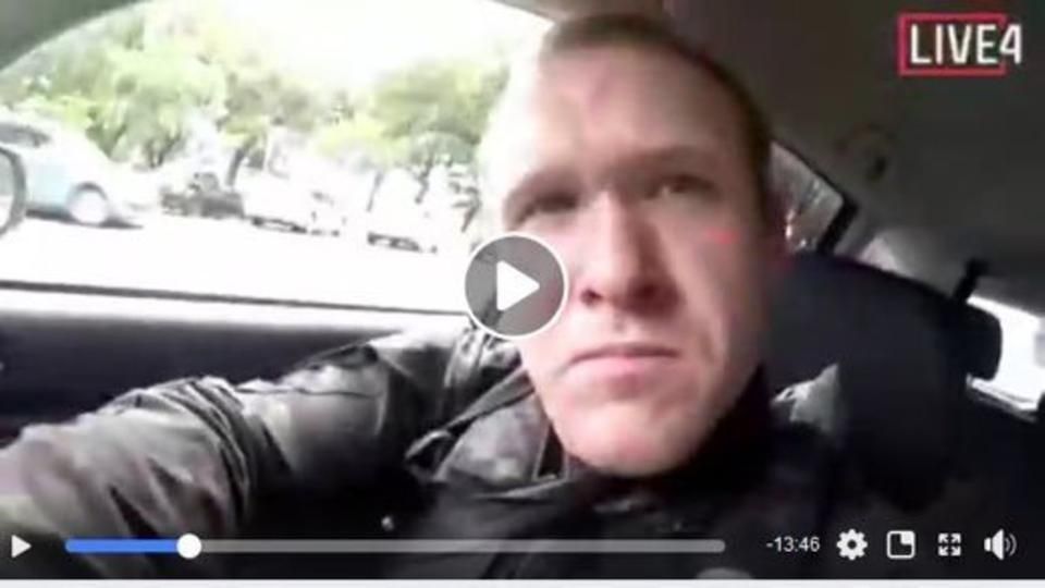 مهاجم مسجد christchurch في نيوزيلندا بث جريمته على الفايسبوك