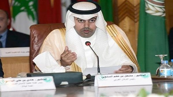 رئيس البرلمان العربي يؤكد على الدعم المطلق للشرعية اليمنية