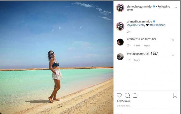 من "الجونة".. ميدو يتغزل في زوجته وينشر صورها بالمايوه