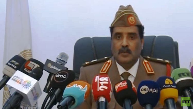 عــــــاجل : الناطق باسم الجيش الوطني الليبي .. يفاجئ جميع الشعب الليبي بتصريح خطير .. بتهم دولة غظمة بنقل مقاتلي "جبهة النصرة" من سوريا الى ليبيا (تفاصيل حصرئة)