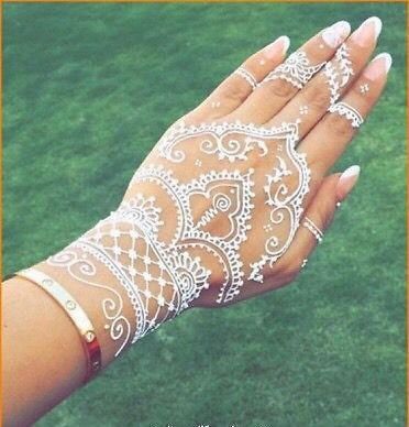 حناء العيد الأبيض بالصور