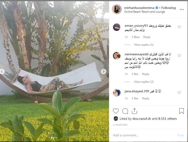 ميرهان حسين تخضع لجلسة تصوير جديدة.. "افتكرتها رانيا يوسف"