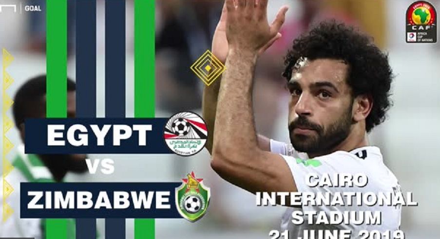 استقبال القنوات المفتوحة الناقلة لمباراة مصر وزيمبابوي افتتاح أمم افريقيا 2019 اليوم