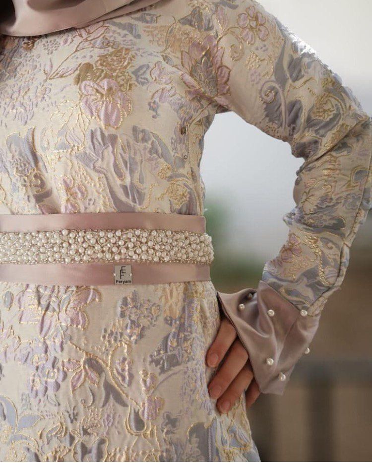 صور موديلات عبايات جاكار لصيف 2019
