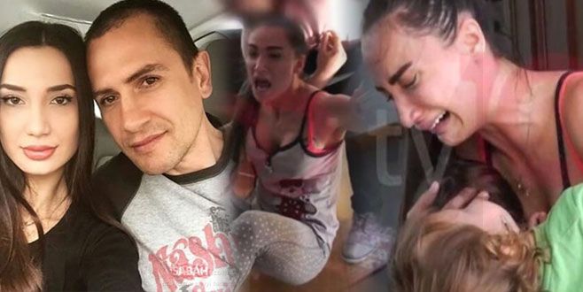 شاهدوا انهيار عصبي أصاب يامور أشيك عند قدوم زوجها مع الشرطة ليأخذ طفليهما