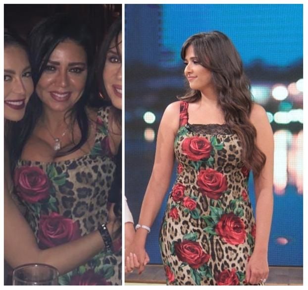 !في أول لقاء تلفزيوني لها بعد ١٧ سنة.. ياسمين عبد العزيز ترتدي فستان رانيا يوسف.. هذا ما اضافته ليصبح محتشماً