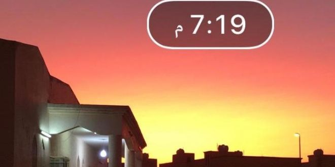 شاهد.. تأخر شفق غروب الشمس في رفحاء وحفر الباطن