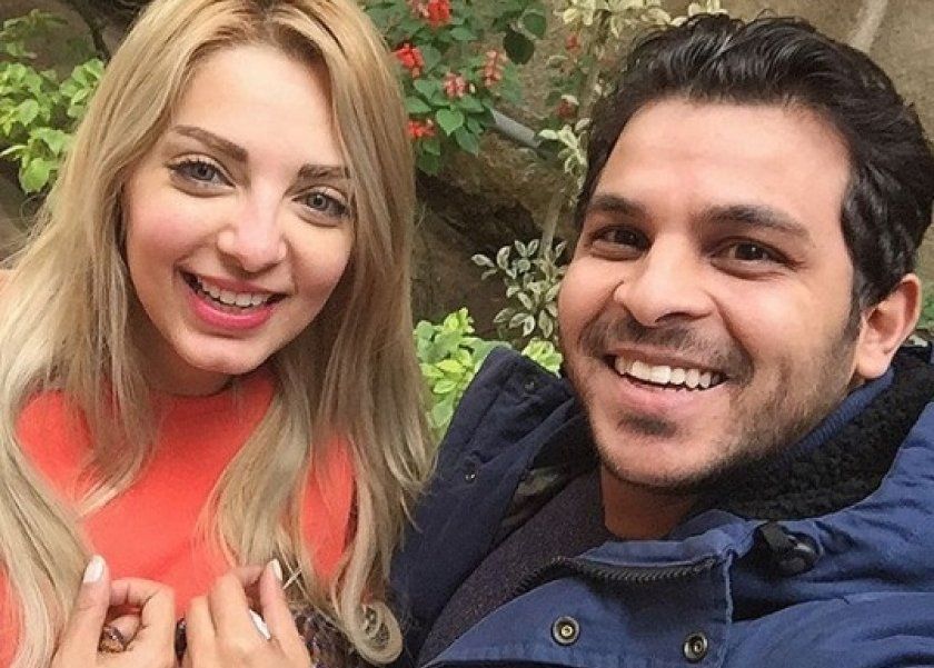 محمد رشاد يسب متابعا بسبب زوجته مي حلمي