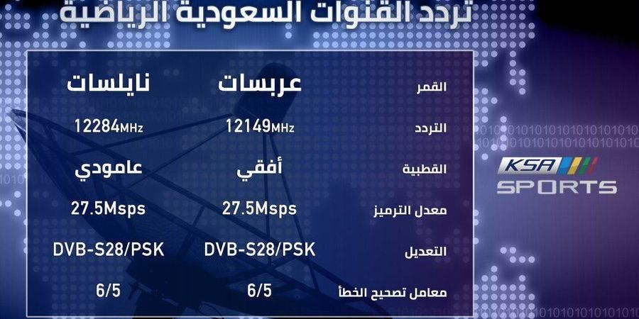 تردد قناة KSA SPORT الرياضية السعودية الناقلة لمباراة النصر وضمك اليوم على نايل سات وعربسات
