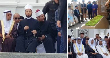 صور.. رئيس الشيشان يبكى خلال افتتاح أكبر مسجد بأوربا فى ذكرى والده.. والجامع تحفة معمارية فريدة.. قديروف يصطحب أسامة الأزهرى فى الافتتاح بحضور وفود الدول العربية مصر والسعودية والإمارات والكويت