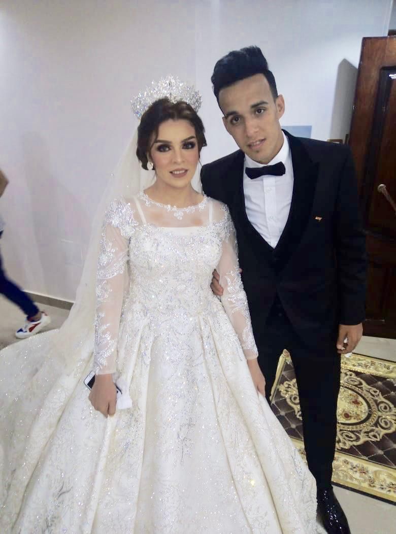 ناصر منسي لاعب طلائع الجيش يحتفل بزفافه...