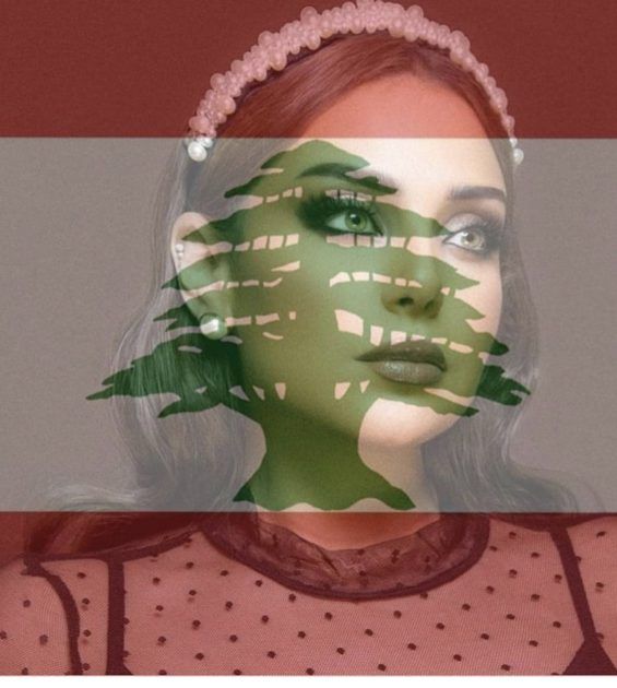 تراند اليوم : ابنة هيفا تضع علم لبنان على وجهها – صورة