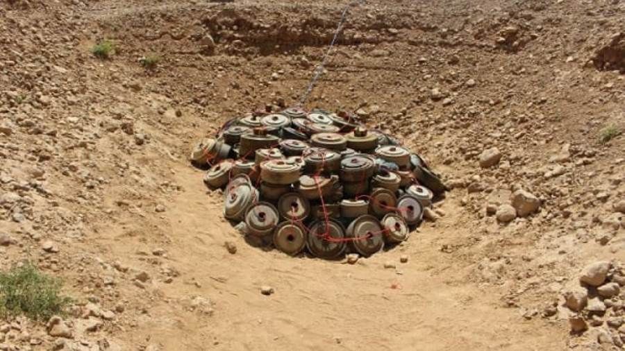 إتلاف 3 آلاف لغم حوثي زرعته المليشيات في محافظة تعز