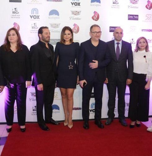 كارول سماحة متألقة في احتفالية إطلاق فيلم “بالصدفة” في دبي – بالصور
