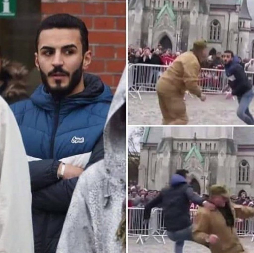 اعتقال شاب مسلم بعد تصدية لمتطرف حرق المصحف في النرويج