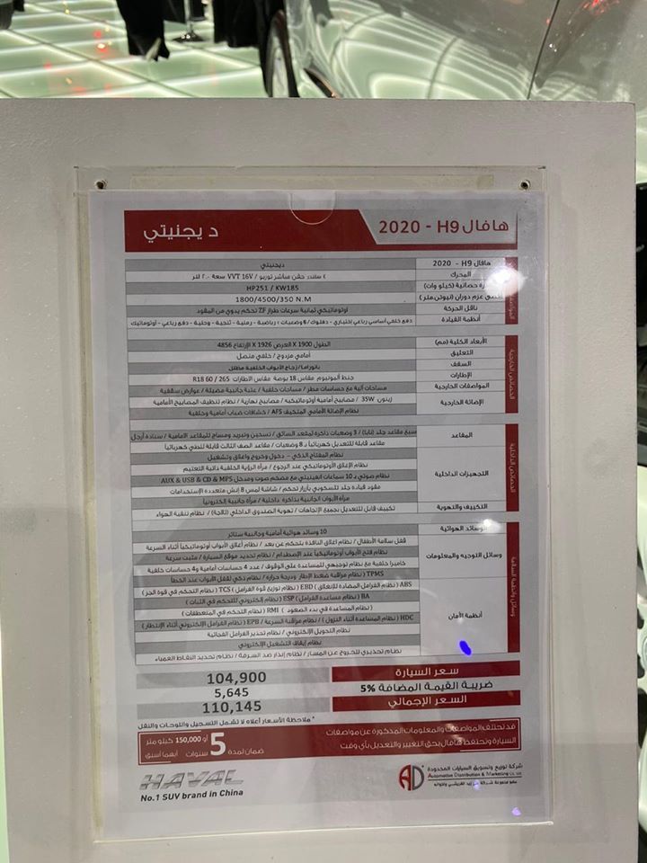 “بالصور” سيارات هافال 2020 تتألق في معرض السيارات السعودي الدولي