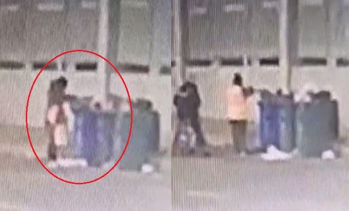 شاهد.. أمّ بلا قلب.. اتجهت إلى أقرب صندوق قمامة وأخرجت طفلها من حقيبة وألقته فيه وهربت! ( فيديو )