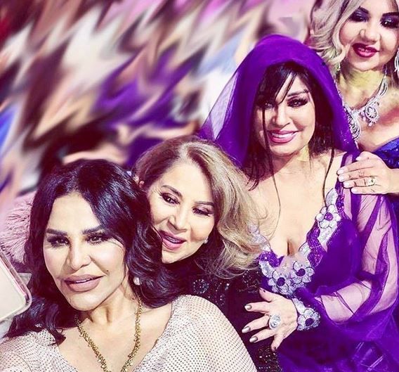 بالفيديو: بوسي شلبي تجمع فيفي عبده وأحلام وبوسي في الرياض