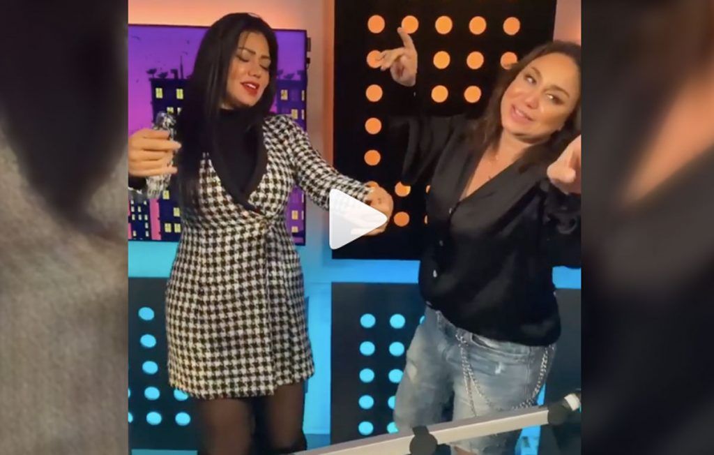 شاهد.. وصلة رقص لـ رانيا يوسف وانجي علي