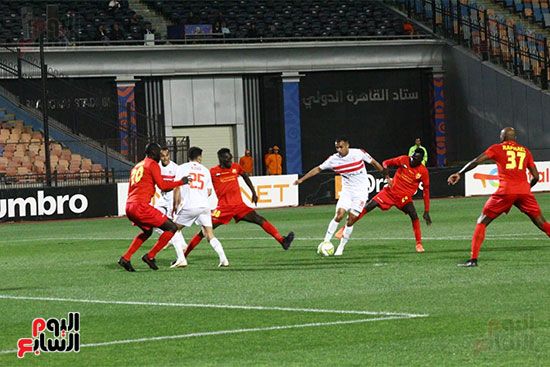 الزمالك يسجل هدفين فى 3 دقائق أمام المريخ السودانى بتوقيع شلبى ومنسى