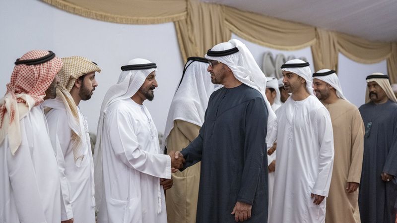 الامارات | رئيس الدولة وحاكم رأس الخيمة يعزيان في وفاة خلفان مطر الرميثي