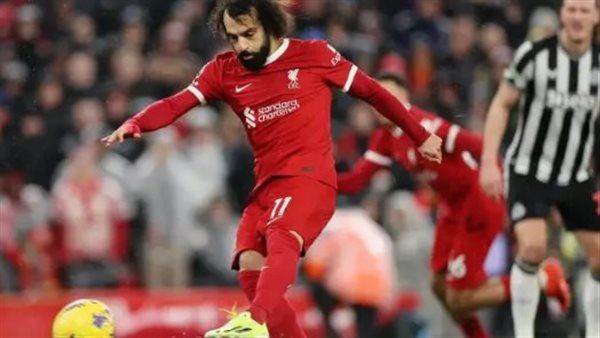 محمد صلاح يسجل هدف التقدم لليفربول في شباك نيوكاسل