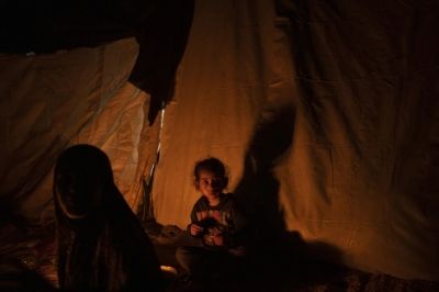 مغادرة الطائرة الإغاثية السعودية الـ 35 لإغاثة الفلسطينيين في غزة