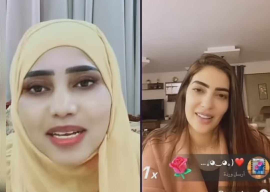 شاهد بالصورة والفيديو.. حسناء عربية صاحبة جمال ملفت تعبر عن إنبهارها بصوت الفنانة السودانية فهيمة عبد الله بعد أن غنت لها خلال بث مباشر (بكيرة المغنى)