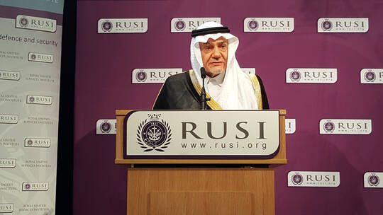الخليج اليوم .. تركي الفيصل: غزو حماس الحصن الحصين لإسرائيل حطم أسطورة الجيش الإسرائيلي الذي لا يقهر