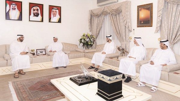 حاكم الفجيرة يستقبل ولي عهد أم القيوين