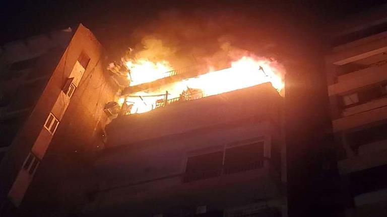 اندلاع حريق داخل شقة بفيصل