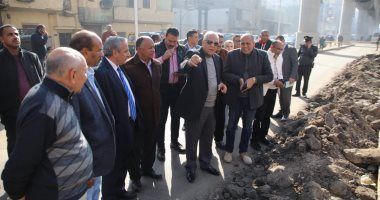 محافظ الجيزة يكلف بتطوير شارع ترعة السواحل ويجازى مسؤلى النظافة بشارع القومية